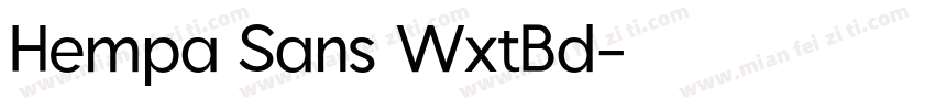 Hempa Sans WxtBd字体转换